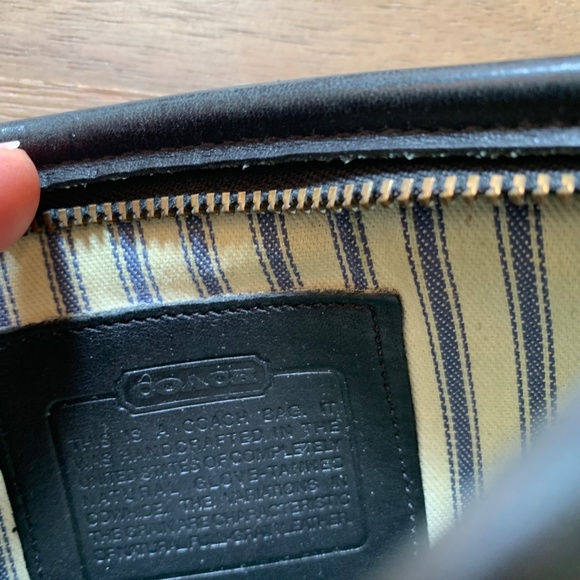 Coach Vintage Black Leather Cosmetic pouch - Picture 3 of 4